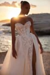 Wedding ballgown with lace embelishments