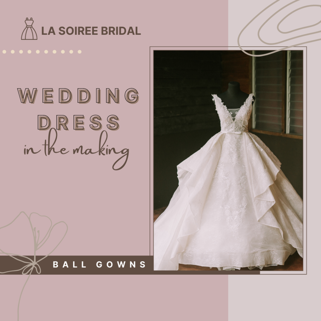 Wedding dress in the making Ball gowns